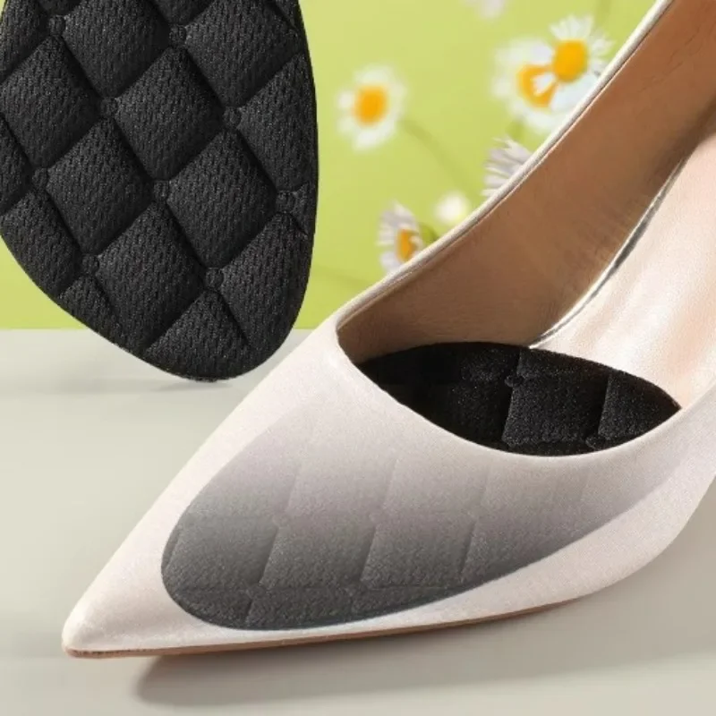 Self Adhesive Forefoot Pad High Heels Anti Slip Half Insole Relieve Pain Foam Pads Wear Resistant Forefoot Cushion Shoe Inserts