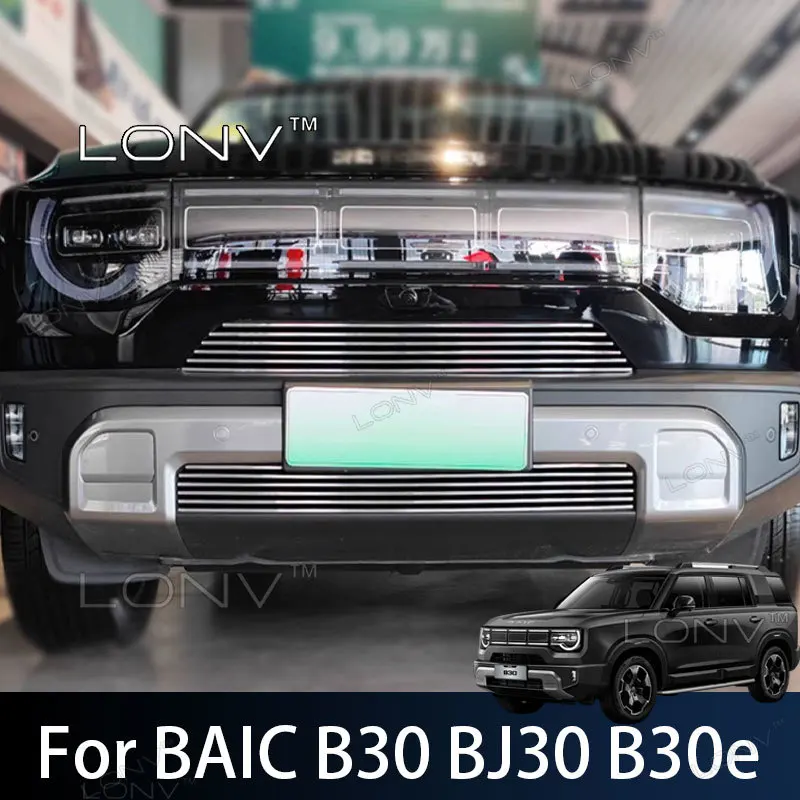 For BAIC B30 BJ30 B30e 2026 2027 2025 Car Aluminum Alloy Grille Insect Mesh Radiator Protection Net Mesh Body Kits Accessories