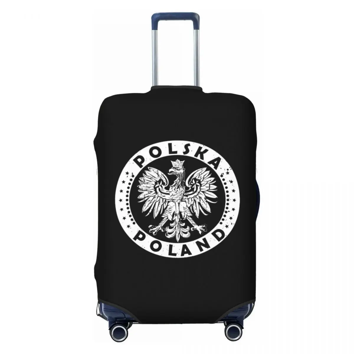 Custom Vintage Polska Polish Eagle Luggage Cover Cute Poland Coat Of Arms Suitcase Protector Covers Suit For 18-32 inch