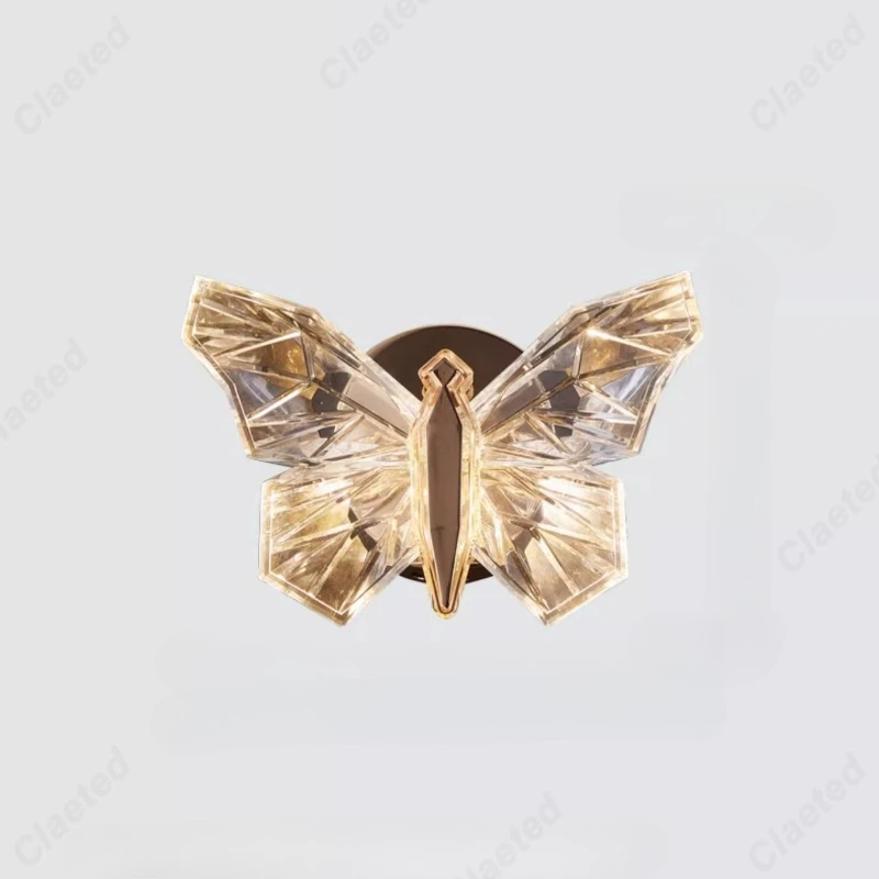 الأوروبية الحديثة الحد الأدنى LED فراشة الجدار مصباح غرفة المعيشة الممر الدرج غرفة نوم السرير مصابيح الإضاءة الزخرفية