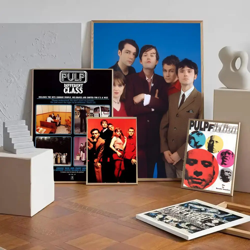 Alternative rock the P-pulp band Poster HD Self-Adhesive Wall Decor Home Office Dorm Bedroom & More Ideal Gift Choice