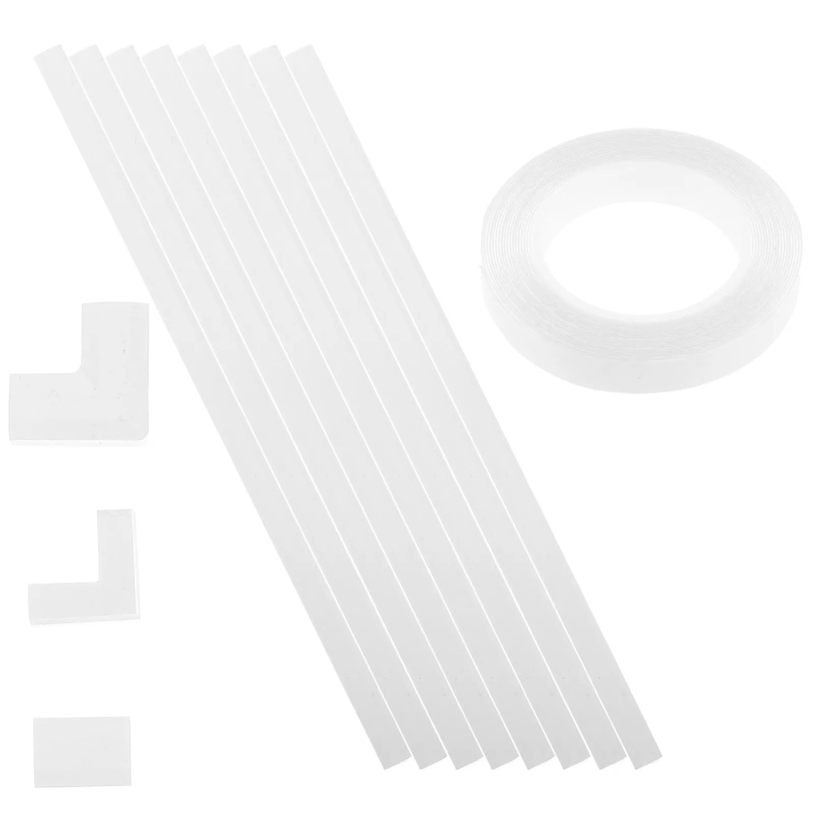 1Set Corner Cable Concealer Wall Mounted Wire Channel Hide Wires Along Wall Fire Resistant Plastic Cord Cover for TV Computer