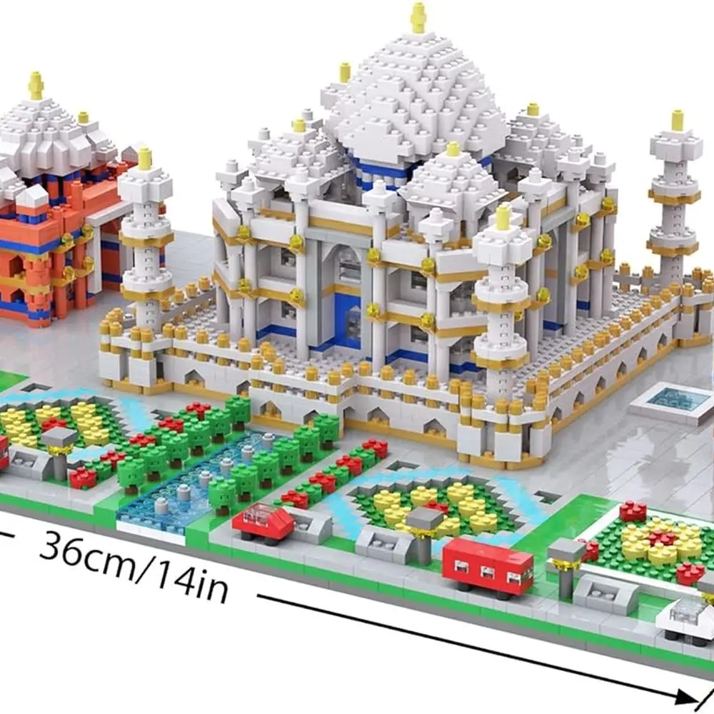 Taj Mahal Micro Blocks Kit: 5477-Piece Architecture Toy for Kids & Adults