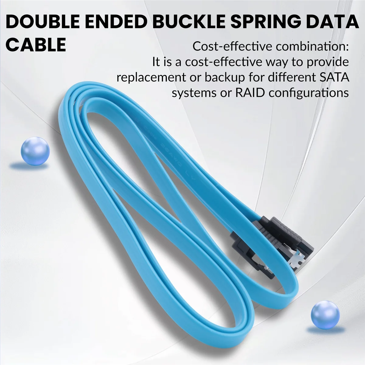 10 قطعة كابل SATA SATAIII 6Gbps رأس مزدوج مع شظايا مشبك ثابت مستقيم محرك الأقراص الضوئية القرص الصلب كابل تسلسلي 1 متر