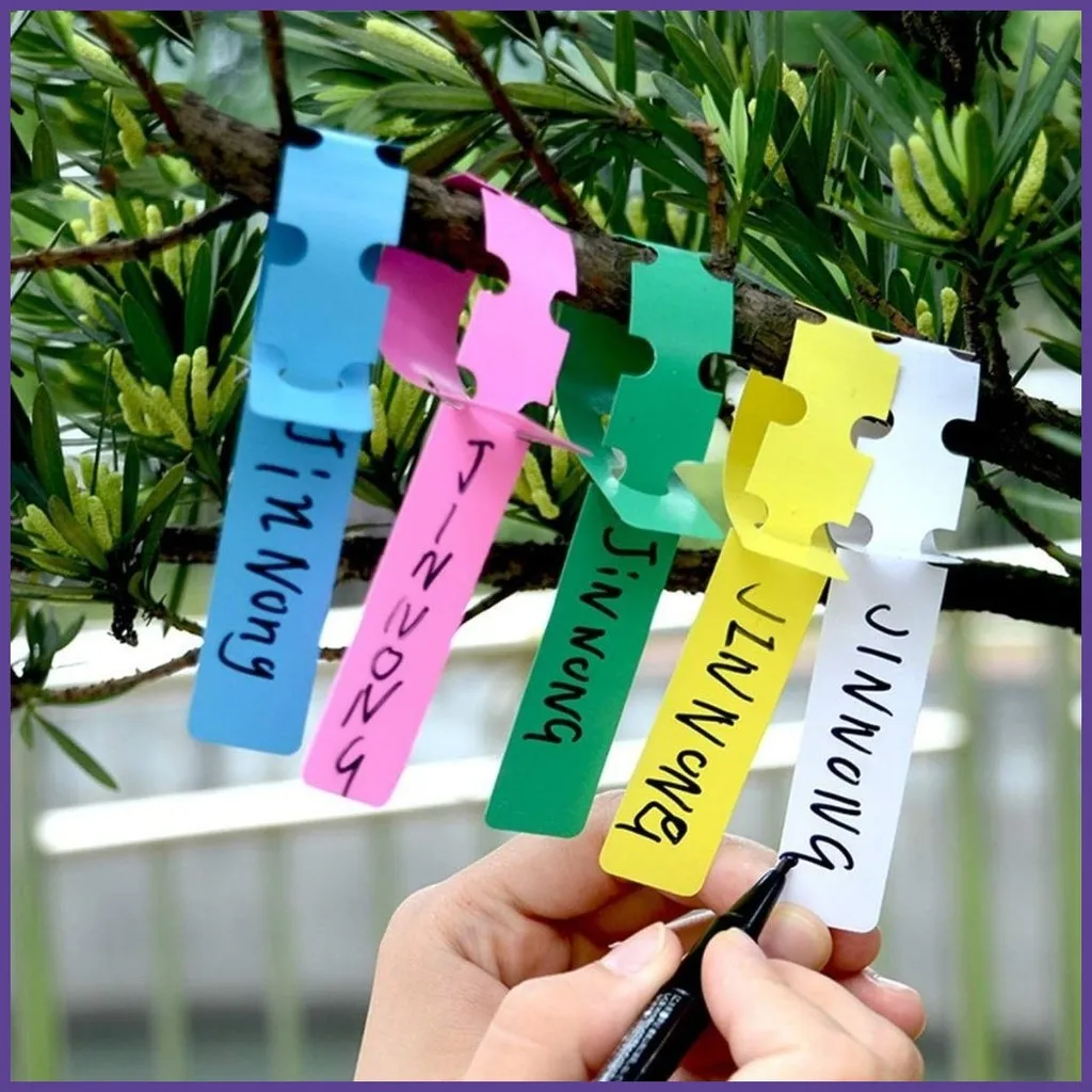 500/1000Pcs Plastic Plant Labels Wrap Around Tree Tags, Adjustable Nursery Garden Labels Plant Tags
