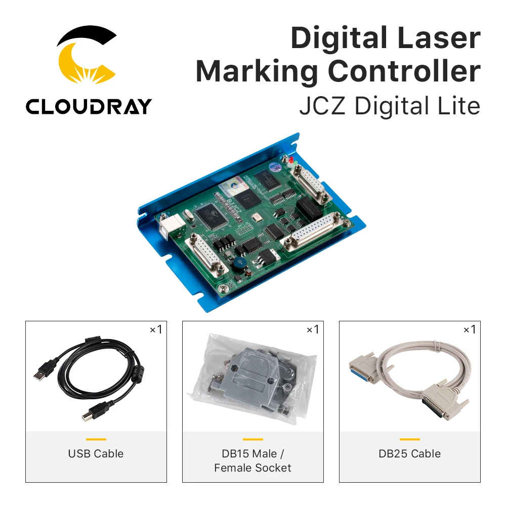 Imagem -06 - Cloudray Co2 Marcação a Laser Controlador Jcz Lmc-digit-lv4 Placa de Marcação Bjjcz Ezcad para 10.6um Co2 Marcação Tubo do Laser Tubo rf