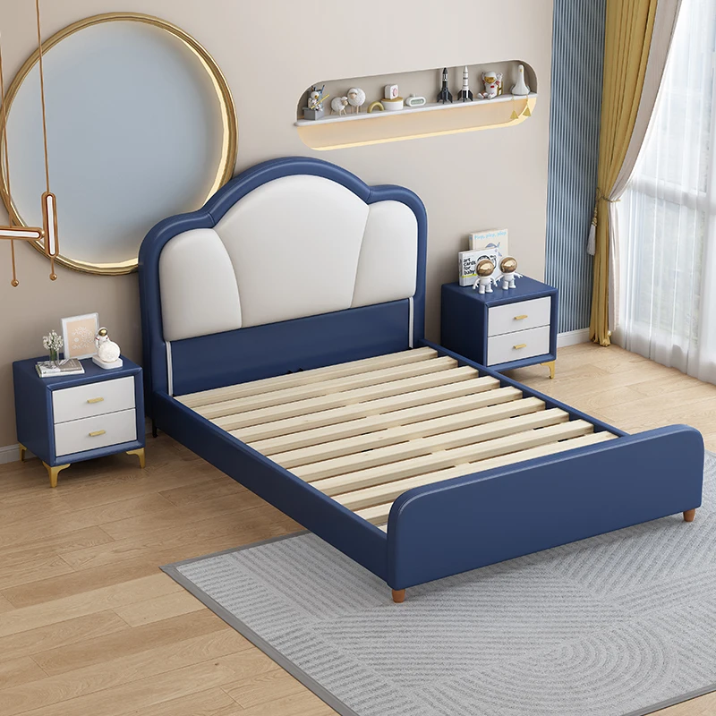 Design Double Children Beds House Modern Loft Luxury Princess Children Beds Toddler King Size Mueble Infantil Furniture SR50CB