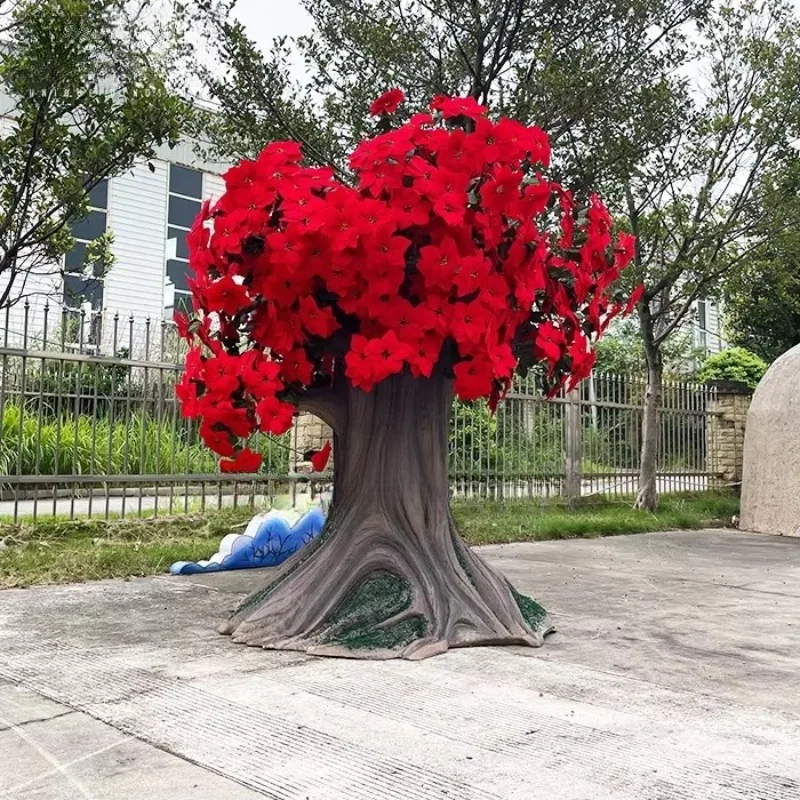 Customized large-scale animation talking tree simulation shopping mall public places airport daycare