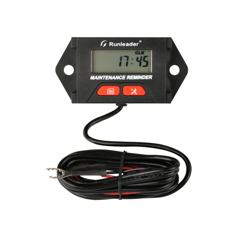 Tachometer Maintenance Reminder Digital Hour Meter Alarm RPM Reminder Shutdown for Marine ATV Motor and Gas Powered Equipment