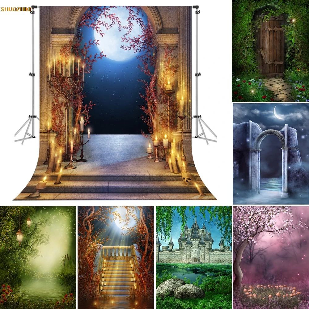 

Photographic Backdrop Fairy Tale Forest Wonderland Magic Dreamy Jungle Child Birthday Photocall Background Photo Studio