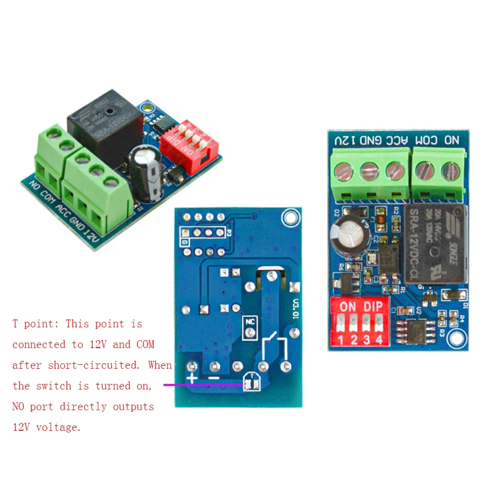 

DC 5V 12V Delay Relay Switch 68mA DC 0-14V AC 0-125V Output Control Voltage Time Adjustable Car Delay Controller Relay Module