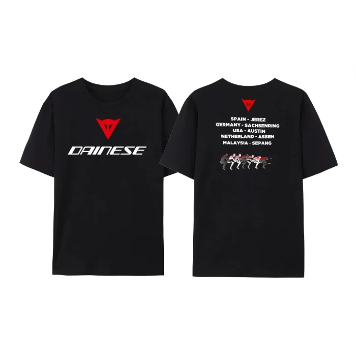 2024 Latest Popular Men's Daines  Black Large Size Men's RedMotorcycle Triangle Gift T-Shirt S-6XL