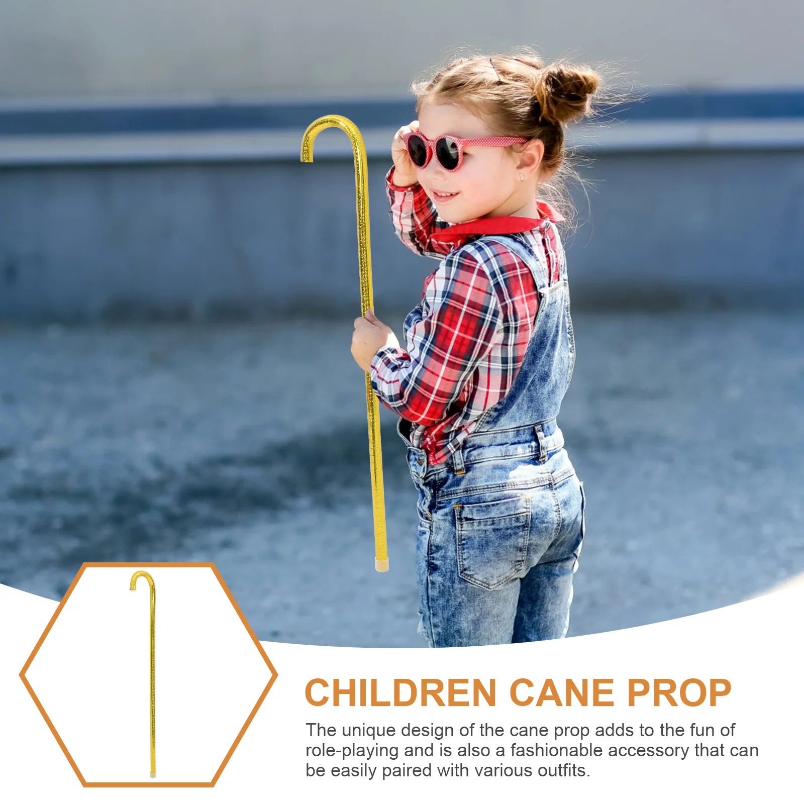 

Jazz Dance Cane Prop Lightweight Halloween Cosplay Accessory for Party Performance Stage Costume Dress Up Decorative