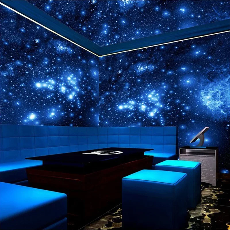 Custom Any Size Mural Wallpaper 3D Stereoscopic Universe Star Living Room TV Bar KTV Backdrop Bedroom 3D Photo Wallpaper Roll