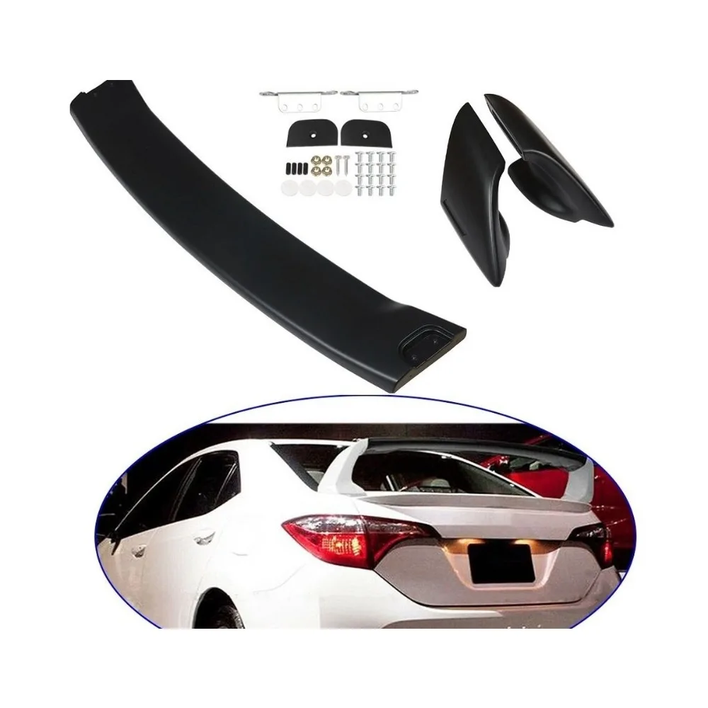 

For Toyota Corolla 2014-2020 Black Mug Style Stand Up Big Trunk Spoiler Wing