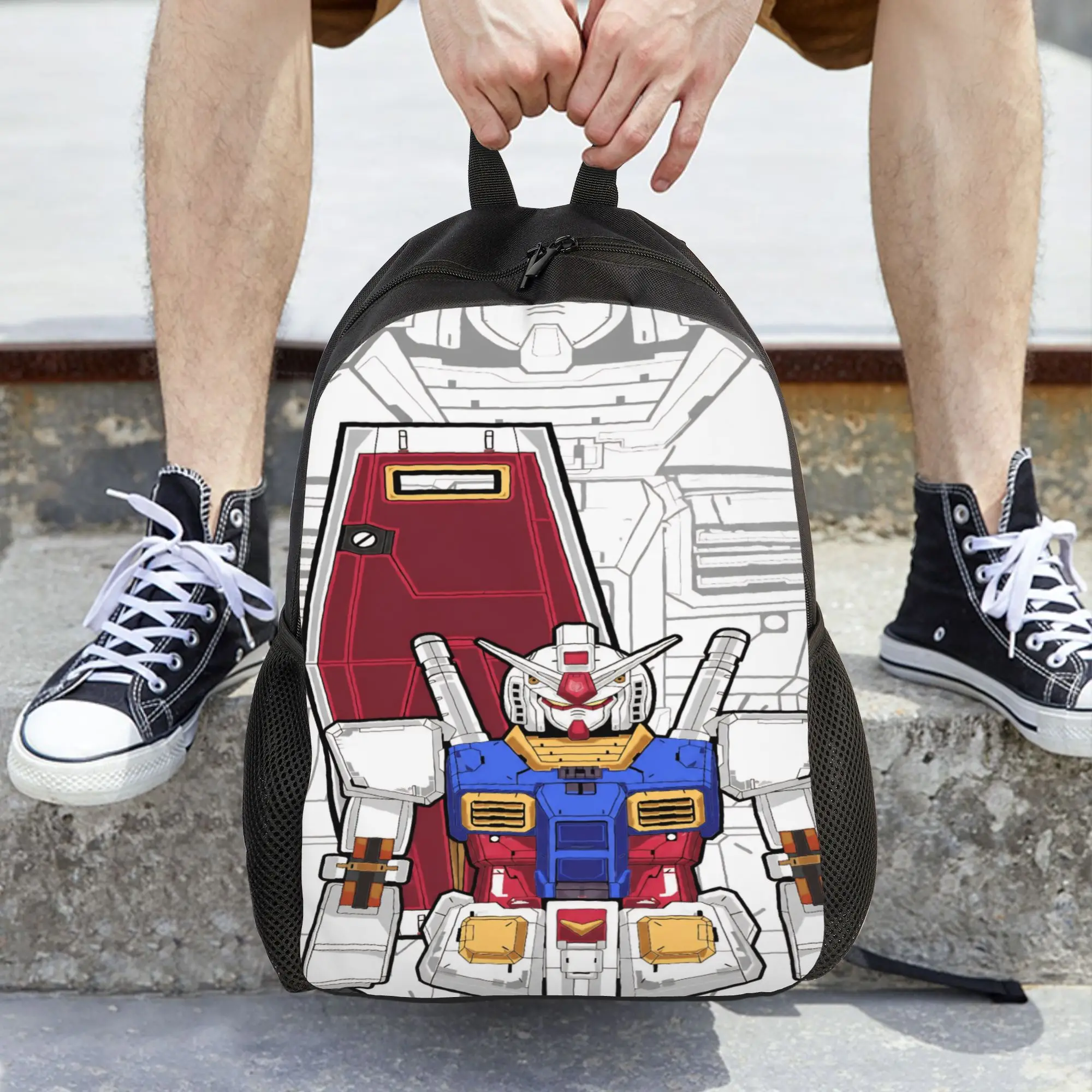 mobile suit gundams Backpack for Boys Girls Toddler Cute Daycare Backpacks School Bags