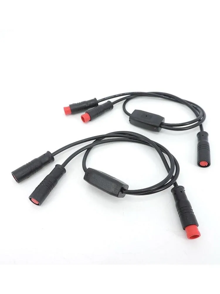 AliExpress NONE m8 2 3 Pin way Y Splitter 1 male female to female male cable Splitter Connector Waterproof  9mm Signal Sensor E-bike cord