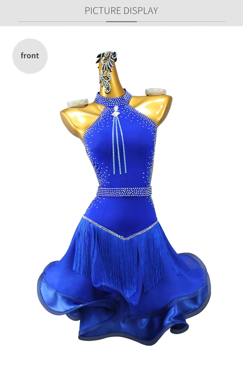 Damenkleid Lateinamerikanisches Tanzkostüm Mädchen Ballsaal Bühnenkostüm Damenbekleidung 2026 Eleganter Abend Sexy Kurzer Rock Mädchen Abschlussballkleidung – Detail 7