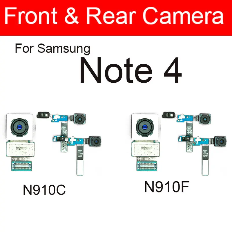 

Основная задняя камера и модуль Samll для Samsung Galaxy Note 4 N910C N910F задняя фронтальная камера гибкий кабель запасные части