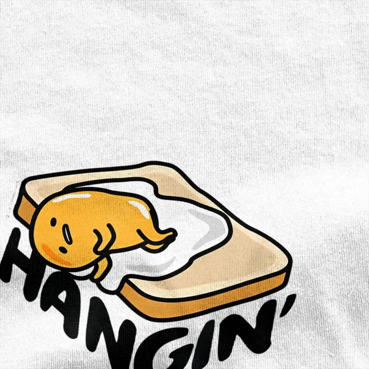 Men's T Shirt Gudetama The Lazy Egg Japan Lazy Hanging T-Shirts Harajuku Beach Tees Streetwear Print Cotton Clothes Gift