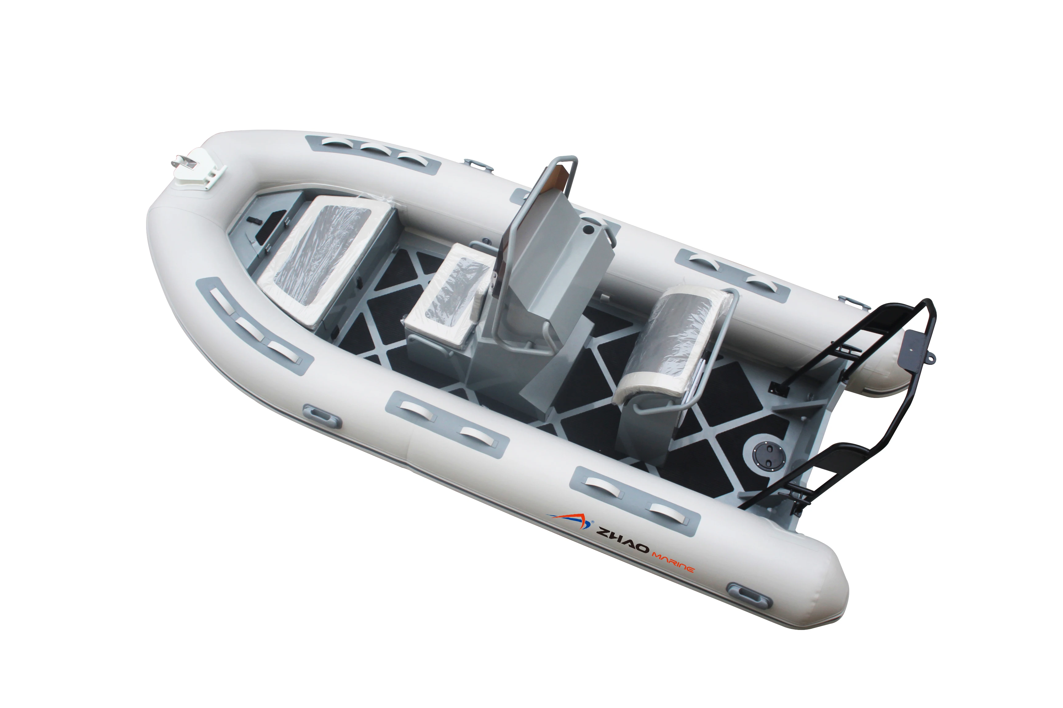 Sport Aluminum RIB 460 Deep V Hypalon RIB Inflatable Rigid Boat
