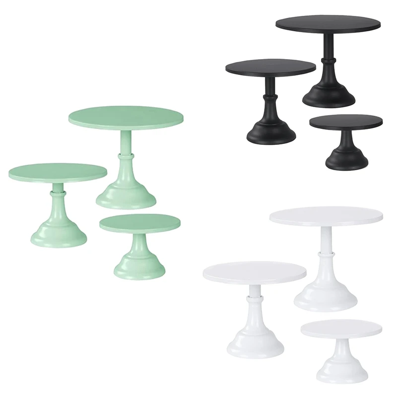 

3Pcs Cake Stand, Cake Stand , Tall Cake Stands For Dessert Table, Perfect Display For Wedding Graduation Party Durable