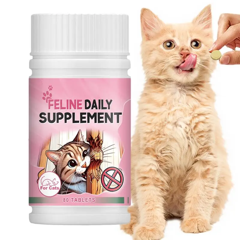 Nutritional Supplement For Cats Nutrients For Cats Nutritional 80pcs Balanced Diet Supplement For Kittens Older Cats Cats