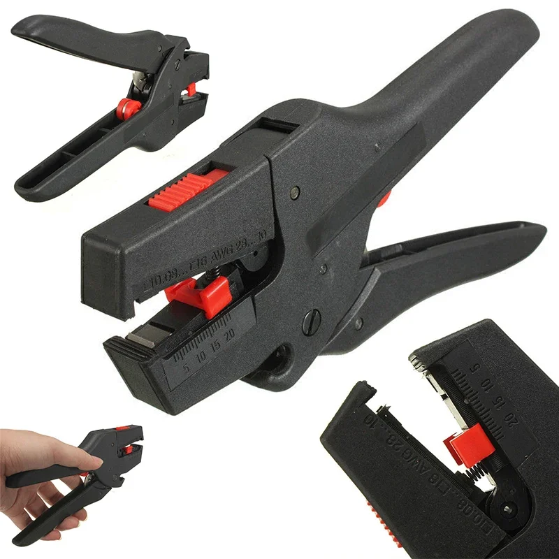 

New Black Automatic Wire Stripper Electrical Cable Insulation Stripping Pliers Common Tools for Electricians Herramientas