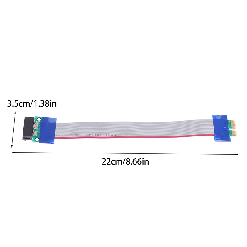 PCI Expres X1 PCI E Riser Card Extender Extension Ribbon Flexible Relocate Ribbon PCIE Extension Cable Adapter