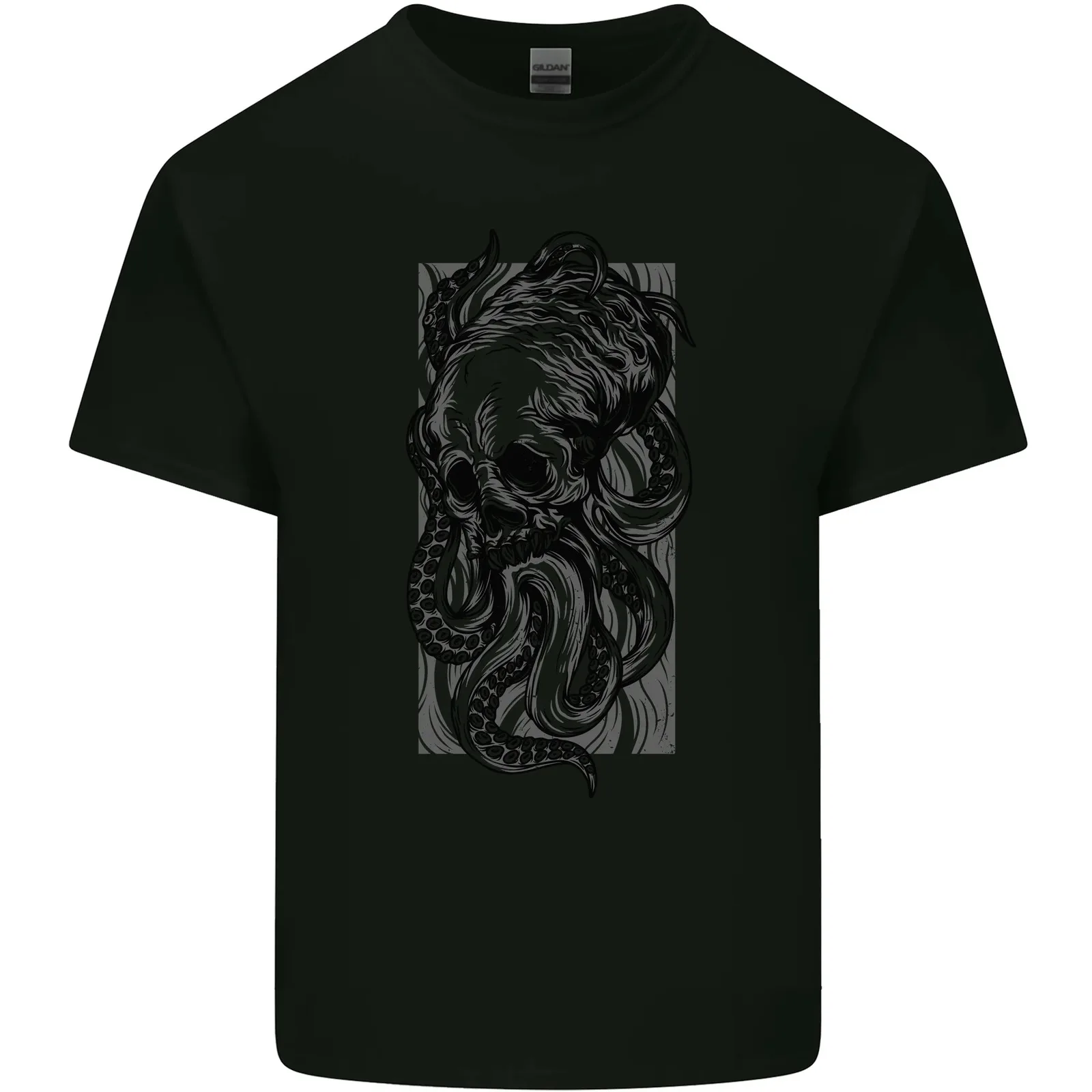 Cthulhu Octopus Kraken Octoskull Mens Cotton T-Shirt Tee Top