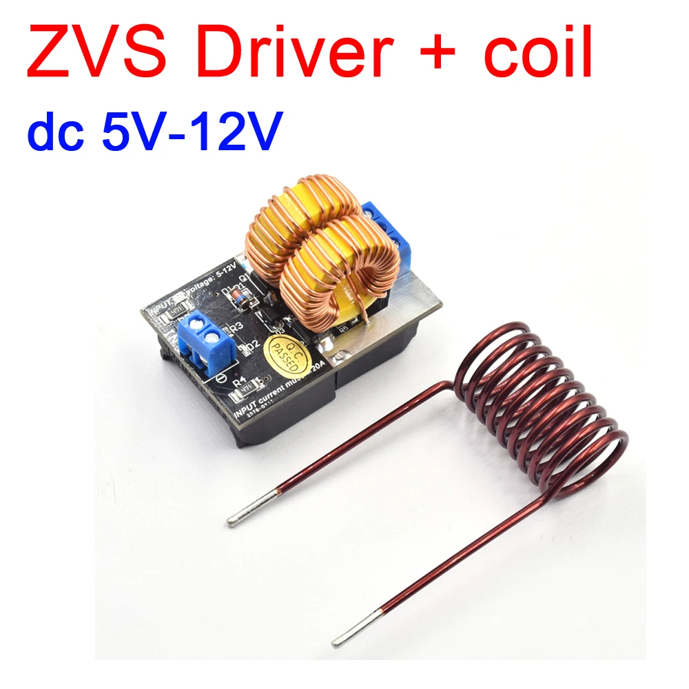 Dc 5V-12V 120W 미니 ZVS 유도 가열 보드 플라이 백 드라이버 히터 DIY 밥솥 점화 코일
