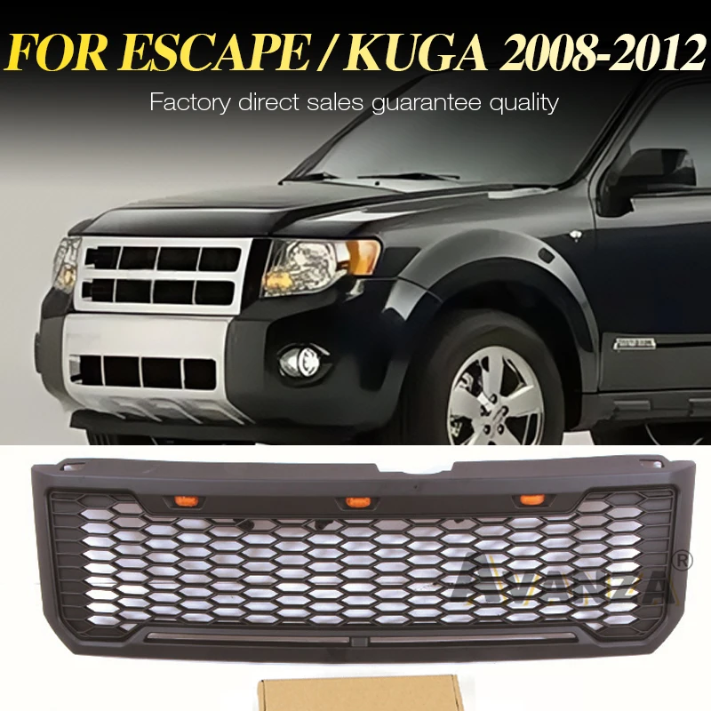 

Front Grille With Light Fits For Ford Escape/Kuga 2008-2012 Racing Grill Auto Parts
