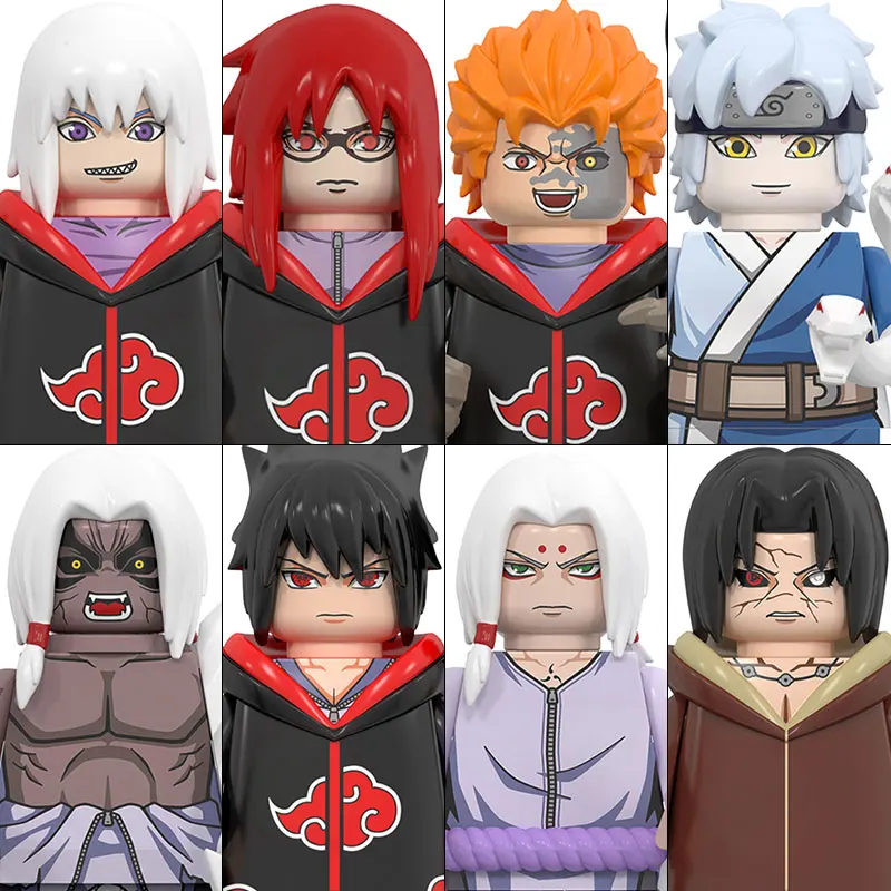 WM6113 Bloques de Construcción Naruto, Figura de Acción de Kimimaro, Boruto, Mitsuki, Gaara, Namikaze Minato, Tobirama, Accesorios para Niños