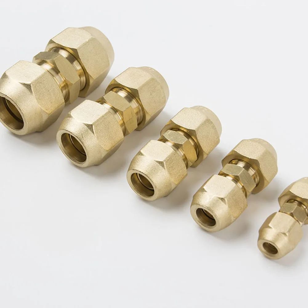 2 Stuks Airconditioning Koperen Pijp Connector Uitbreiding 1/4 "3/8" 1/2 "5/8" Draad Adapter Quick Joint Fittings Voor Airconditioning