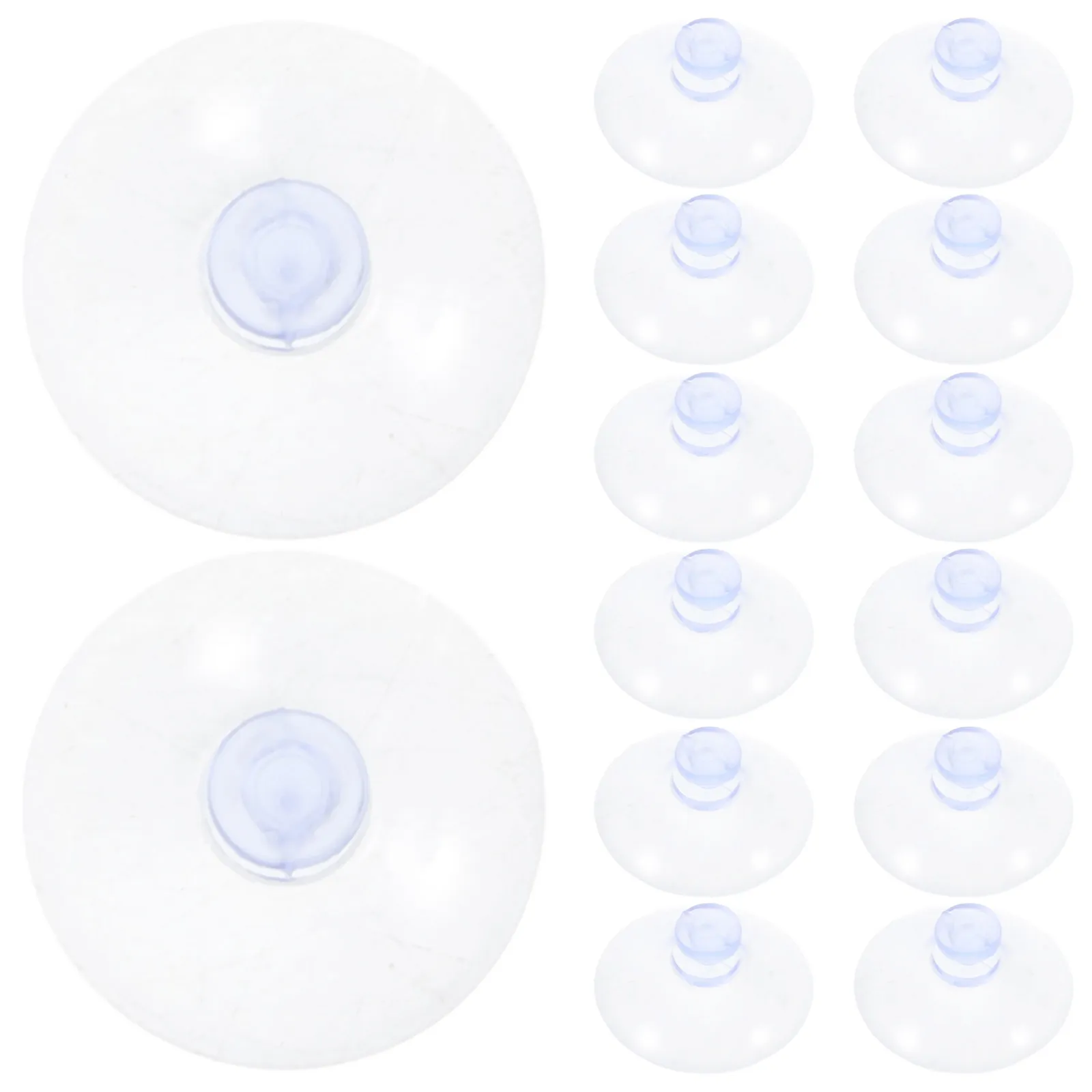 300Pcs Mushroom Head Suction Cups Transparent Strong Plastic Sucker Pads for Glass Table Anti Slip Bumper Pads Bathroom