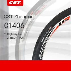 CST Zhengxin Bicycle Tire C1406 Road Bike Outer Tire Bicycle Tire 700*23 25C Riding Supplies