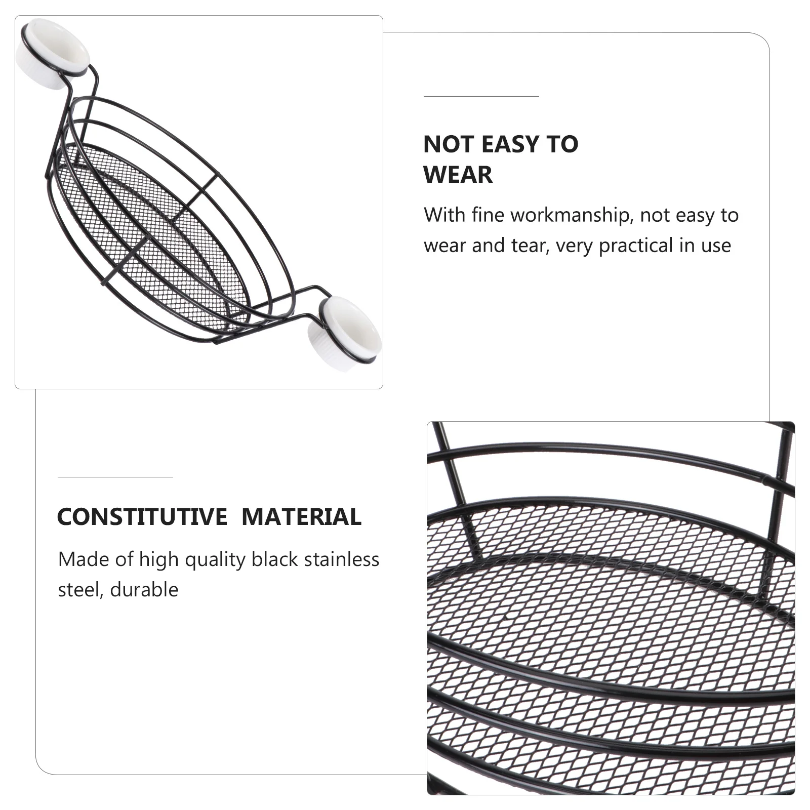 

1Pcs French Fries Basket Stainless Steel Food Holder Kitchen Supplies Easy Use Practical Frying Basket