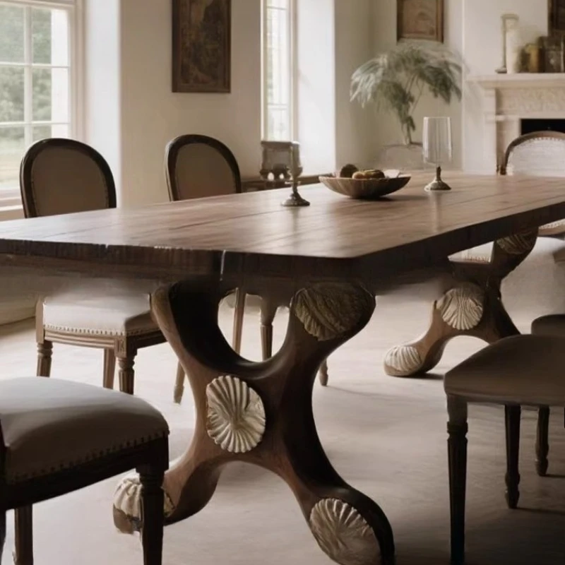 

Medieval solid wood dining table, restaurant, medieval style long dining table