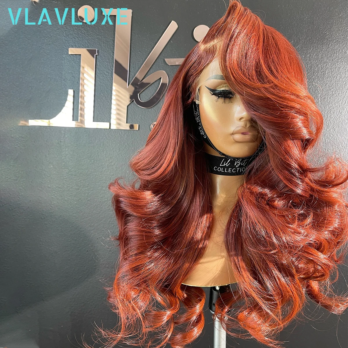 Orange Ginger 400 Density Glueless Curly Body Wave Curly Ready To Wear Wig 100% Human Hair 13x6 HD Transparent Lace Front Wig - Image 2