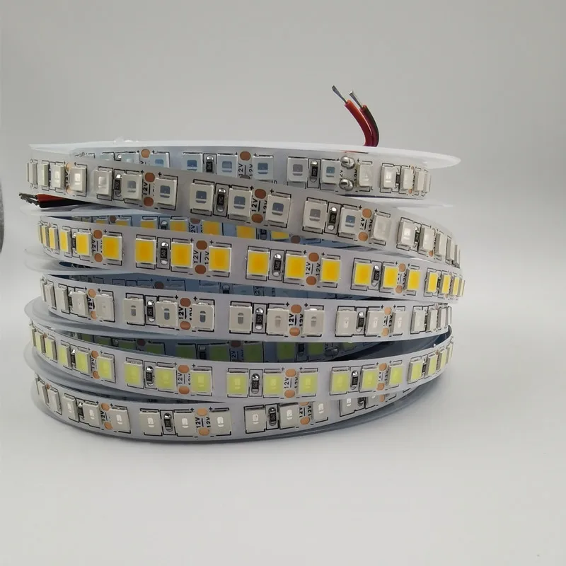 Waterproof LED Strip Light 5054 SMD 300/600 Leds Flexible LED Tape DC 12V For Indoor Kitchen Warm White Brighter Than 5630 5050