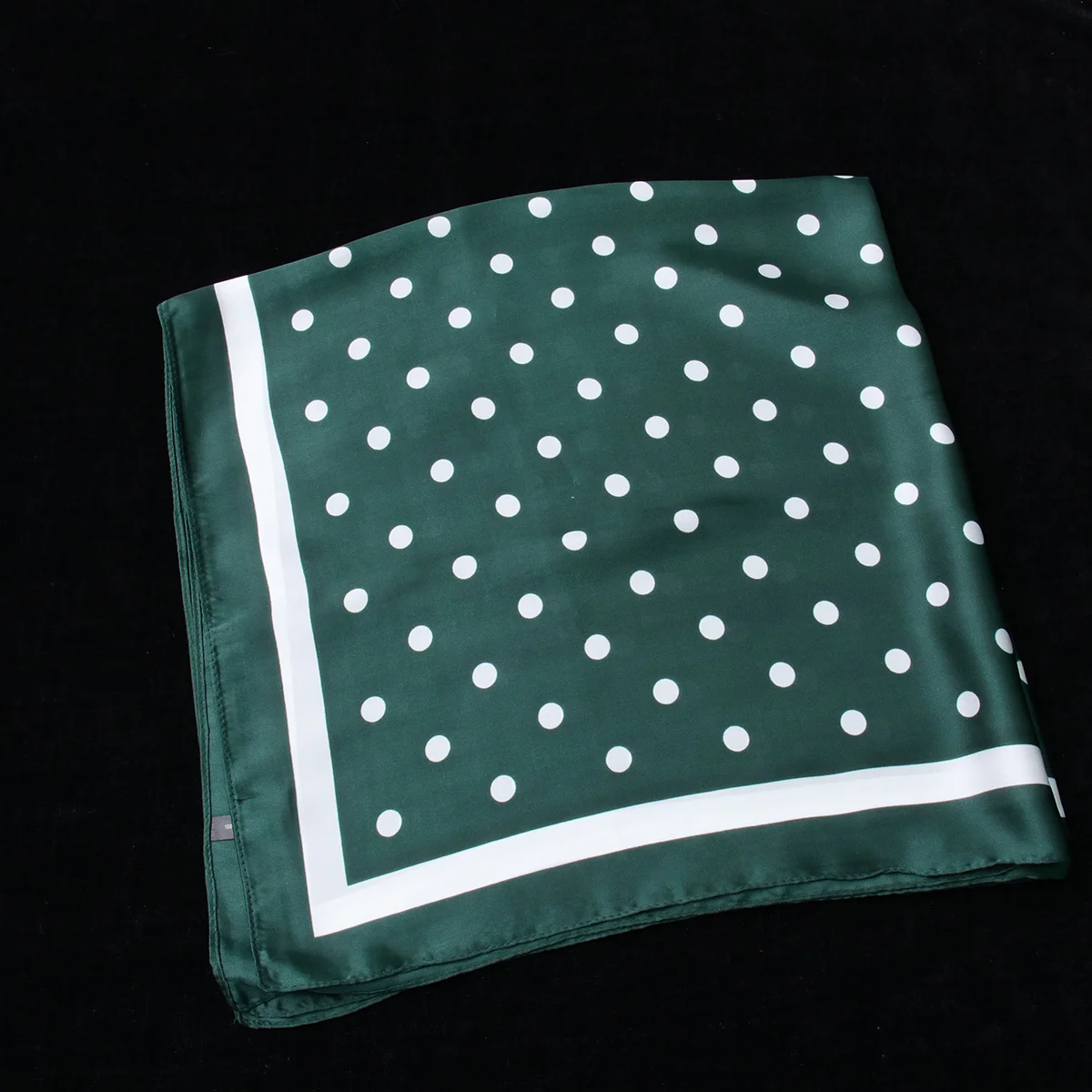 

Spring Green Chiffon Scarf Dots Printing Breathable Lightweight Soft Woman Clothes Decoration Travel Work Warm