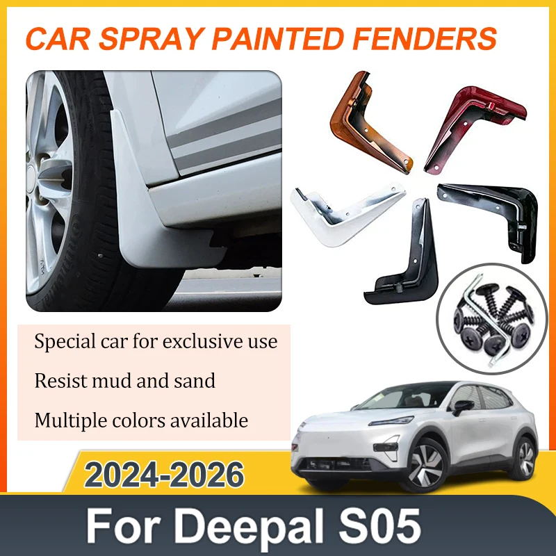 

Car Front Rear Fender For Deepal S05 Accessories C857 2024 2025 2026 Mud Flaps Splash Guards Mudguards Baking Paint Mudflap Part