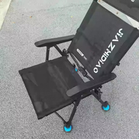 Professional Folding Fishing Chair,Ultra-Light Compact AllTerrain Seat,Portable Ergonomic Angler Chair forCamping，Outdoor Travel