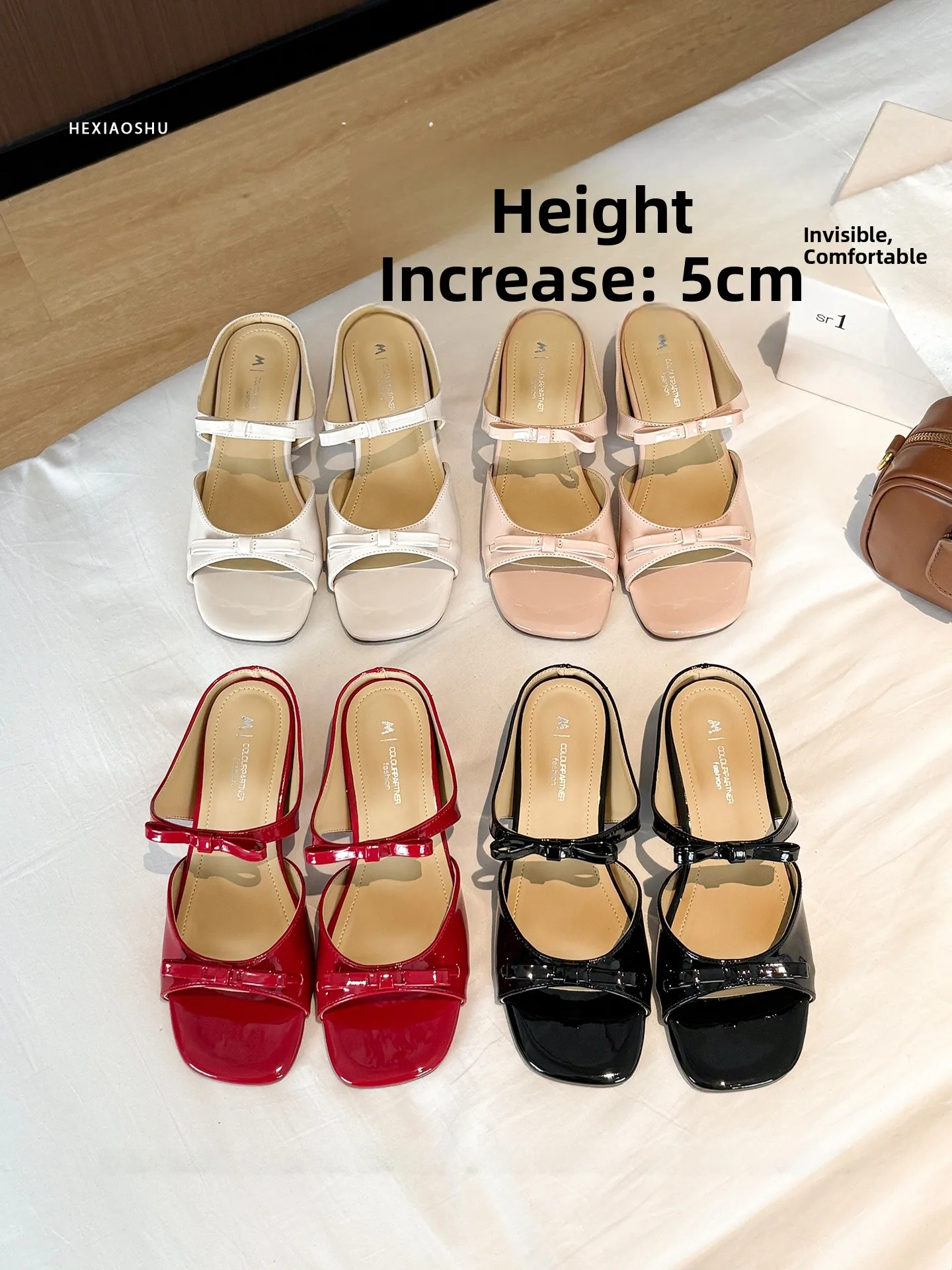 ladies'-knot-slip-on-sandals-high-heel-increase-leather-version-anti-slip-beautiful-fairy-style-casual-sandals