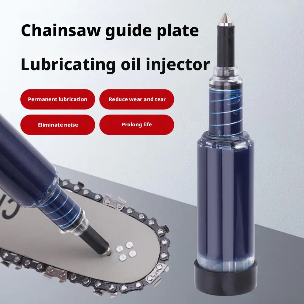 Pistola engrasadora manual para barra guía de motosierra, para el mantenimiento de la barra guía y engrasado de la cadena.
