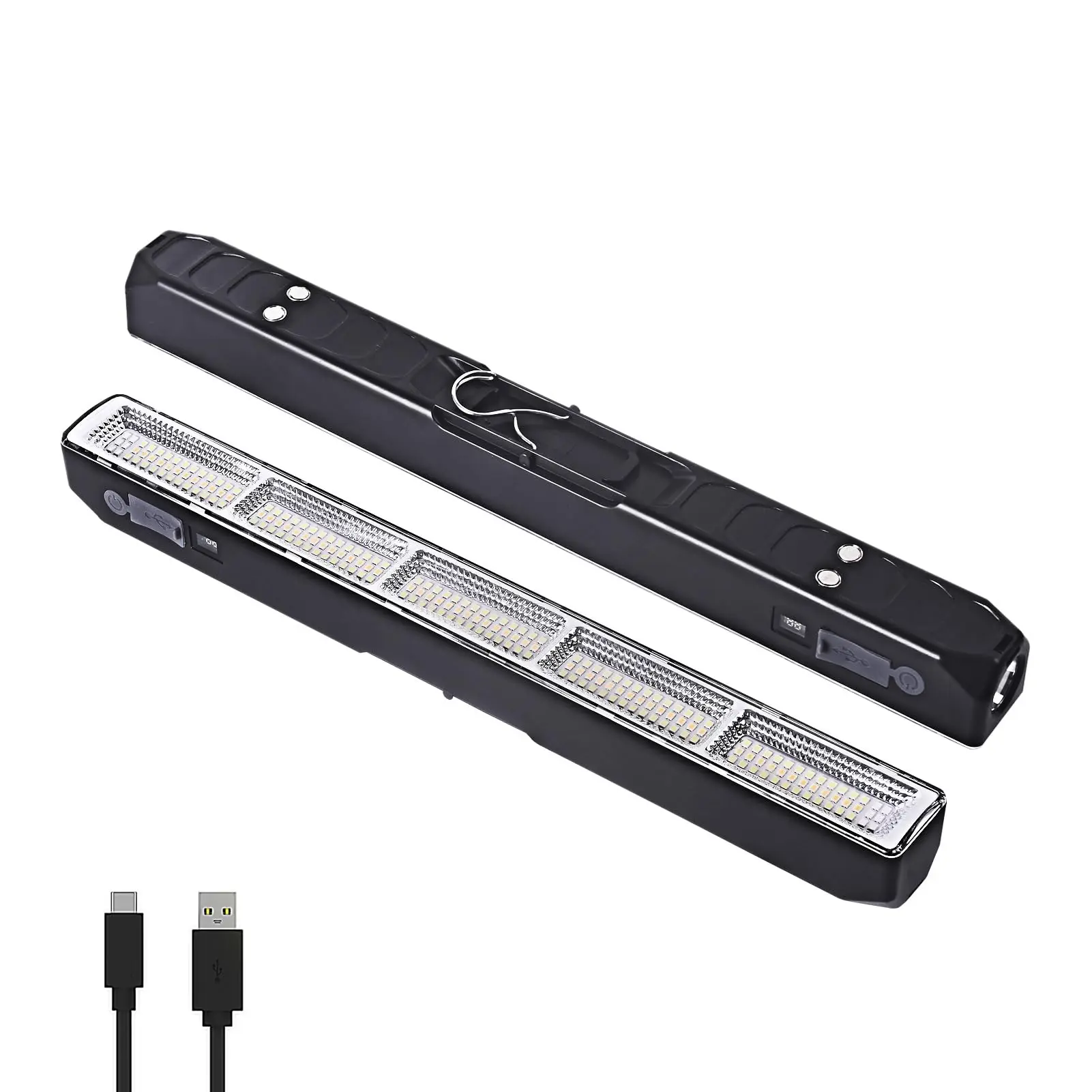 Magnetische LED-Arbeitsleuchte USB-Aufladbar Tragbar 3 Modi IP66 Wasserdicht Notfall-Powerbank-Lampe Camping Garage Reparatur Wohnmobil