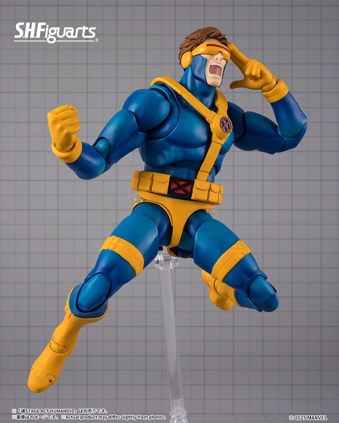 شخصيات الأكشن الأصلية S.H.Figuarts X-men Cyclops GAMERVERSE مجموعة ألعاب Shf Cyclops نماذج PVC شخصيات كرتونية متحركة #6