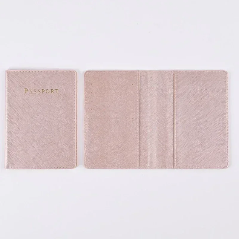 Travel Passport Protection Cover Card Case Wallet New Solid Color PU Leather Passport Holder Multi-functional Passport Case