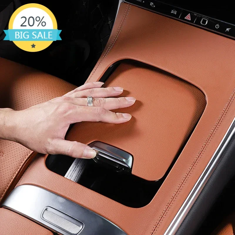 

Car Center Control Panel Trim Cover For Mercedes Benz C-Class W206 C260 C220 C200 2022-24 Gear Shift PU Pad Protection
