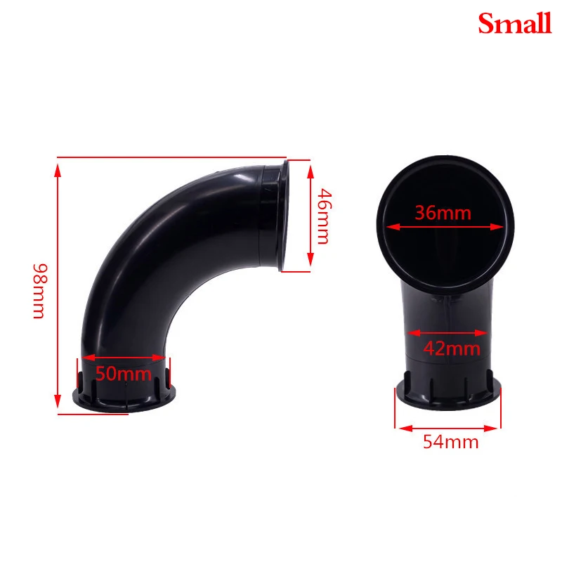 Lautsprecher Gebogene Guide Rohr Subwoofer Lautsprecher Invertiert Rohr Port Hilfs ABS Offene Loch